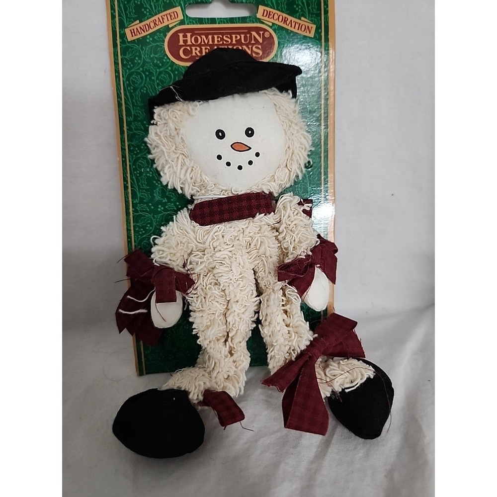 Homespun Creations Handcrafted Decoration‎ Snowman Holiday Ornament